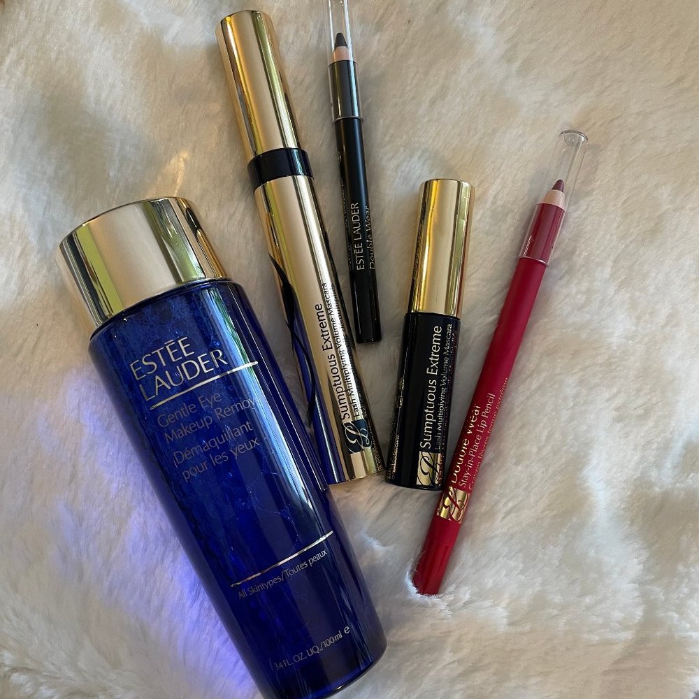 New!! Bundle of 5  Pieces Estee Lauder Makeup kit, Gentle Make Up Remover …